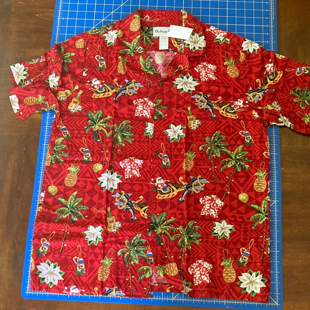 Mens Mele Kalikimaka Aloha Shirt